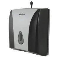 Диспенсер листовых полотенец Ksitex ТН-8228D, V-сложения, ABS-пластик, Черный