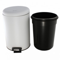 Урна с механизмом поднятия крышки BGR-12W (белая)