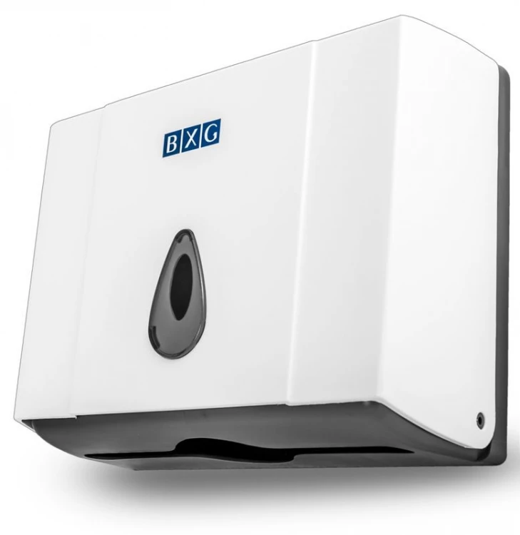 Диспенсер листовых полотенец BXG-PD-8025, Z-сложение, ABS-пластик, Белый