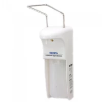 Локтевой дозатор Saraya MDS-1000 PW, СГР, Универсальный, ABS пластик, Белый, 1 л