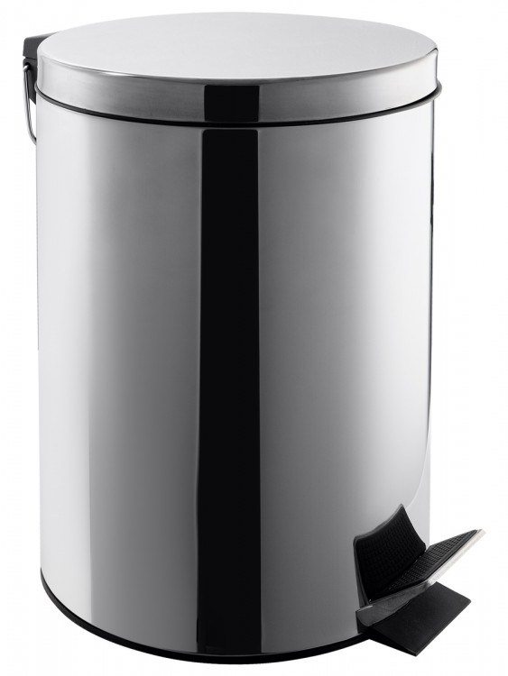 Урна мусорная с педалью NV 12 л хром NV-BIN12L
