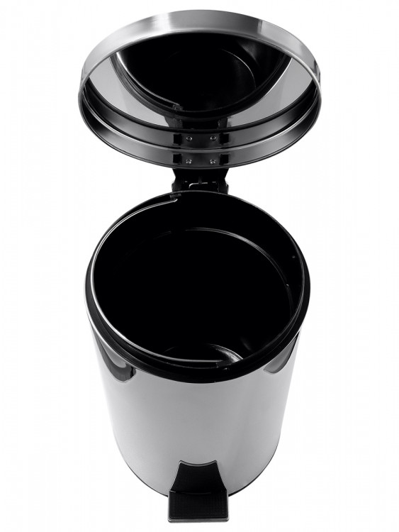Урна мусорная с педалью NV 12 л хром NV-BIN12L