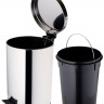 Урна мусорная с педалью NV 12 л хром NV-BIN12L