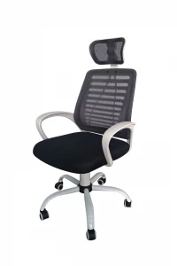 Кресло с сетчатой спинкой и подголовником КР21