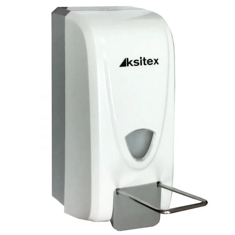 Локтевой дозатор KSITEX ES-1000, мыло, ABS пластик, Белый, 1 л
