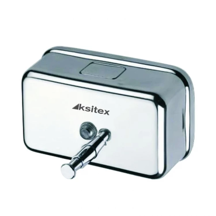 Дозатор жидкого мыла KSITEX арт. SD1200, Нержавеющая сталь, Хром/блестящий, 1.2 л