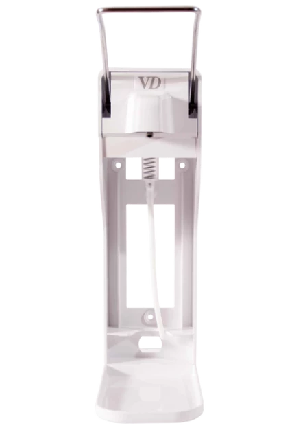 Локтевой дозатор VD-10 с поддоном, Универсальный, ABS пластик, Белый, Россия, 1 л
