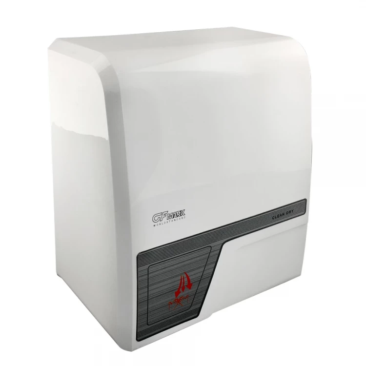 Сушилка для рук GFmark 6908, ABS-пластик, белая, квадратная 1500W
