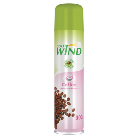 Освежитель воздуха аэрозольный 300мл GOLD WIND "Cofee" ш/к 98751, 5-02.04.254.06