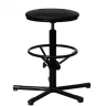 Табурет на винтовой опоре с усиленной опорой для ног-Т03 (на мебельных заглушках)