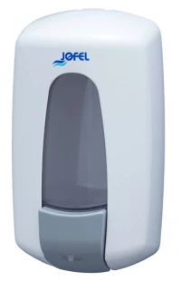 Дозатор жидкого мыла JOFEL арт. АС70000, ABS-пластик, Белый, 1 л