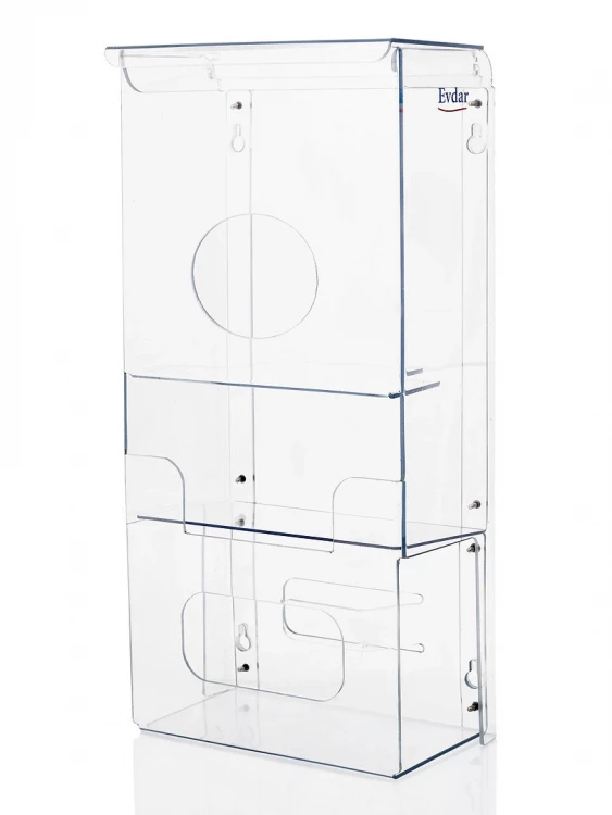 Органайзер O13020 для одноразовых СИЗ настенный (шапочки, медицинские маски, перчатки).