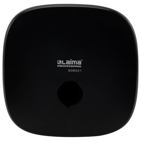 Диспенсер для туалетной бумаги LAIMA PROFESSIONAL PREMIUM BLACK (Система T2), малый, черный, ABS-пластик, 609521