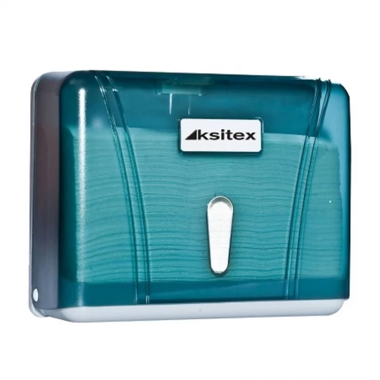 Диспенсер листовых полотенец Ksitex TН-404G, V-сложения, ABS-пластик, Зелёный